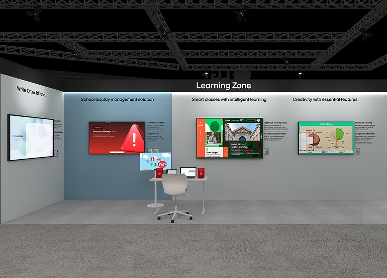 Learning Zone booth