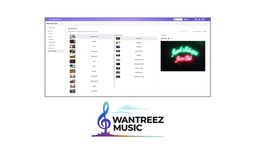 This is an image of the solution interface highlighting WANTREEZ MUSIC content.